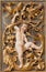 BRESCIA, ITALY - MAY 21, 2016: The polychrome baroque relief of angels in Chiesa di Santa Maria della Carita