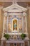 BRESCIA, ITALY - MAY 22, 2016: The side altar of Madonna of Rosary in church Chiesa di Christo Re