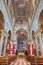 BRESCIA, ITALY - MAY 23, 2016: The nave of church Chiesa di San Faustino e Giovita