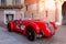 Brescia - Italy. October 21, 2020: The historic Mille Miglia car race. Vintage car on display in the city center