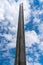 BREST, BELARUS - JULY 28, 2018: hundred-meter obelisk in the form of a tetrahedral bayonet of the Russian rifle of the Mosin syste