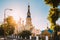 Brest, Belarus. St. Nicholas Cathedral In Sunny Summer Day. Church