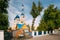 Brest, Belarus. St. Nicholas Cathedral In Sunny Summer Day. Landmark