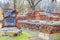 Brest Fortress. The preserved ruins of former soldiers` barracks and military buildings. Republic of Belarus