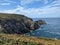 Breton Coastal View: Cliffside Walk with Beautiful Ocean Horizon and Summer Sky