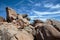 Bretonic Coast and Beach with Granite Rocks at the Cote de Granit Rose - Pink Granite Coast