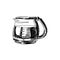 Brewed coffee hand drawn black and white vector illustration