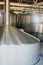 Brewery stainless steel tanks. business concept brewed beer, beer production