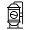 Brewery tank icon outline vector. Beer factory