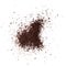 Brewing appropriate coffee powder for coffee on white background