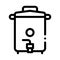 Brewing Equipment Icon Vector Outline Illustration