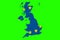 brexit blue european union EU flag on great britain map on chroma key green screen background, vote for united kingdom exit