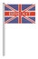 Brexit flag britain isolated