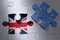 Brexit jigsaw puzzle concept