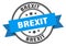 brexit label. brexit round band sign.