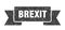 brexit ribbon. brexit grunge band sign.