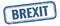 BREXIT text on blue grungy vintage stamp