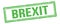 BREXIT text on green grungy vintage stamp