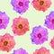 Briar, wild rose. Seamless pattern texture of flowers. Floral ba