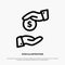 Bribe, Bribery, Bureaucracy, Corrupt Line Icon Vector