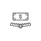 Bribe, trap icon. Element of corruption icon. Thin line icon for website design and development, app development. Premium icon