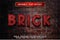 brick 3d realistic text effect premium vectors