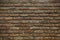 Brick background. brick background and empty area for text. wall brick in retro style. old brick or crack brick background
