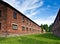 Brick barracks in Auschwitz