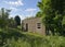 Brick built Wartime Huts lie abandoned at Stracathro Airfield and well hidden in the undergrowth.