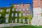 Brick bulding and Sandomierz Tower at Wawel castle in Krakow, Pola