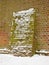Brick Buttress in the Snow