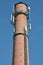 Brick chimney with antenna cellular systems