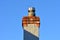 Brick chimney with metal liner