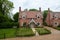 Brick detached house with landscaped garden