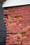 Brick disintegration in a rooftop chimney