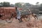 Brick factory in Sarberia, West Bengal, India