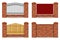 Brick fence vector illustration