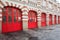 Brick firestation doors