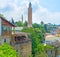 The brick fluted minaret