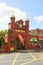 Brick gateway to historic railway station