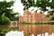 Brick Herstmonceux castle in England East Sussex 15th century