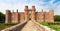 Brick Herstmonceux castle in England East Sussex 15th century