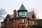 Brick house along Calvert Street in Charles Village, Baltimore, Maryland