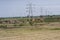 Brick Kilns , High Voltage Electricity Line and Towers