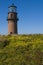 Brick Lighthouse Over Wildflowers on Martha\'s Vineyard