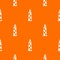 Brick lighthouse pattern vector orange