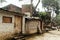 Brick old house in the poor quarter of Haridwar