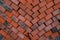 Brick pallet stock construction material background texture