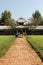 Brick pathway in the hotel resort