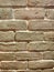 Brick pattern on the wall that is made like using real bricks to make the wall.